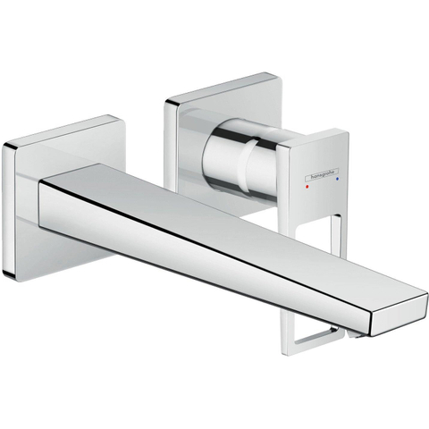 Hansgrohe Metropol Inbouw wastafelmengkraan - afbouwdeel - wandmontage uitloop 225mm - hoogglans chroom SW99732