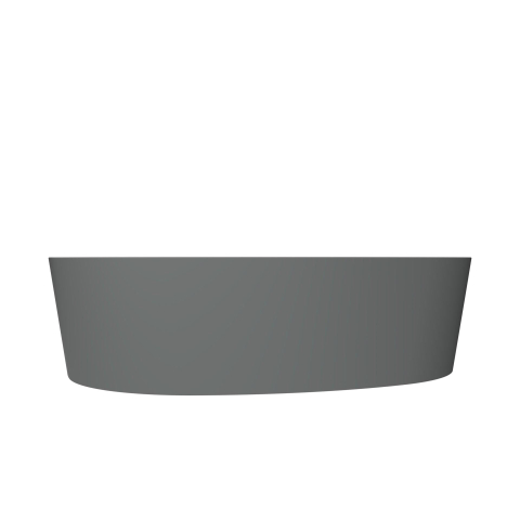 Arcqua Rocker Waskom - opbouw - organisch - links - 50x37cm - mat grijs SW976314