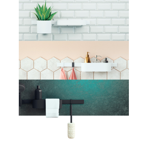 Hansgrohe Wallstoris Wandelement - 70x3.3x1.2cm - mat wit SW651650