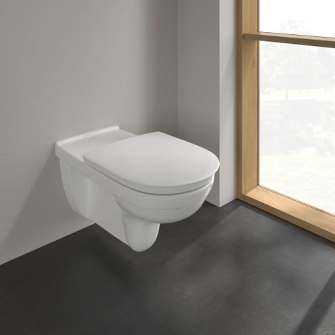 Villeroy & Boch Vicare O.novo Vita wandcloset verlengd - diepspoel DirectFlush - 36x70cm CeramicPlus - White Alpine (glans wit) 1025058