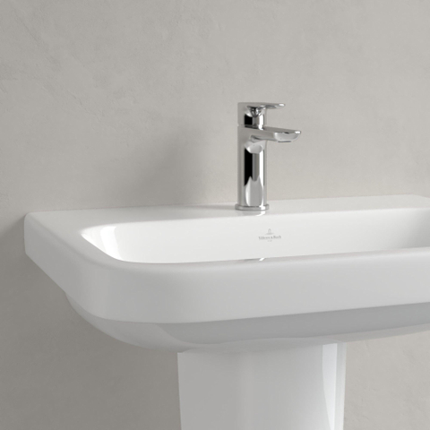 Villeroy & Boch Architectura wastafel - 65x47cm - met kraangat - zonder overloop - White Alpine (glans wit) 1025252