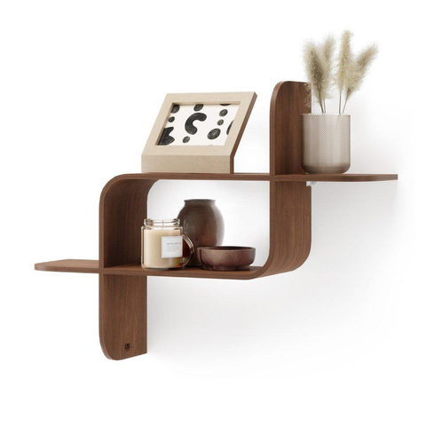 Umbra Shelf wandrek 62x15x47cm licht walnoot TWEEDEKANS OUT13778