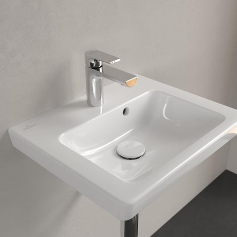 Villeroy & Boch Subway 2.0 lave-mains dessous rectifié 50x40cm - inclus trou de robinetterie inclus trop-plein 1024208