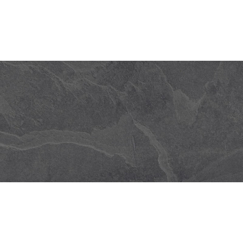 Terravito Alvella carreau mur et sol - 30x60cm - 10mm - Rectangulaire - rectifié - Aspect pierre naturelle - Anthracite Mat SW679701