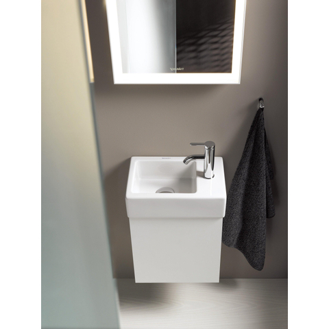 Duravit Vero air Fontein - met kraangat rechts - zonder overloop - 38x25cm - inclusief bevestiging - glans wit SW211103