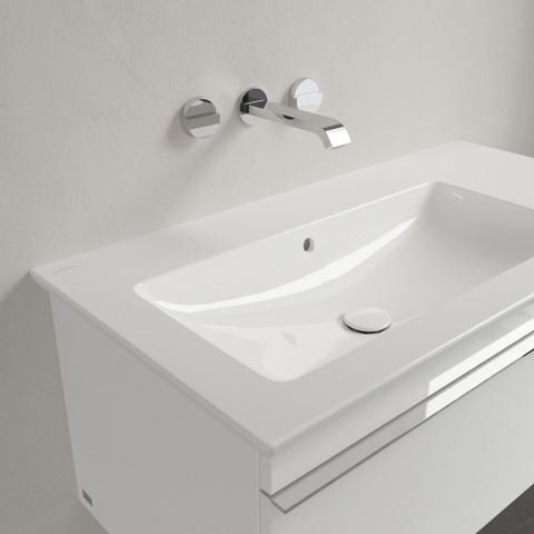 Villeroy & Boch venticello meubelwastafel - 100x50cm - zonder kraangat - met overloop - White Alpine (glans wit) 1025130