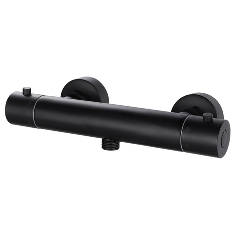 Xellanz Rio mitigeur de douche thermostatique 15 cm noir mat SW373797