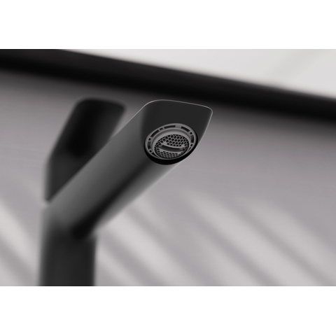 Hansgrohe Logis Fine - 1 greeps wastafelkraan - 100 - coolstart - zonder afvoer - mat zwart SW918273