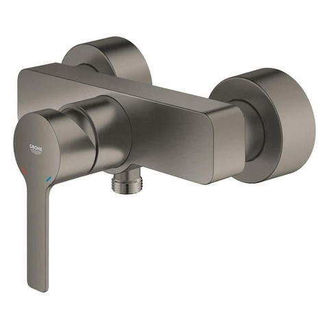 Grohe Lineare New Douchekraan - zonder omstel - met koppelingen - HOH 15cm - brushed hard graphite (antraciet) SW523648