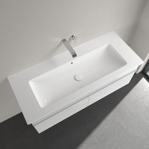 Villeroy & Boch venticello meubelwastafel - 120x50cm - zonder kraangat - met overloop - White Alpine (glans wit) 1025114