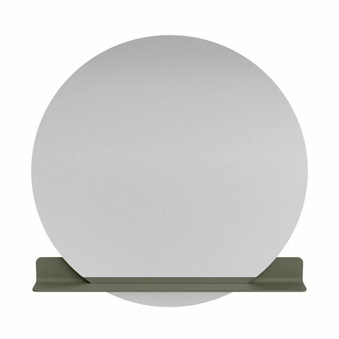 Mondiaz SPOT spiegel – Ø120 cm – met planchet – Army (groen) SW1235491