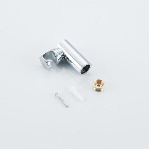 Fortifura Calvi Thermostatische badkraan - met ronde handdouche handdouchehouder en - metalen doucheslang - hoogglans chroom SW811978