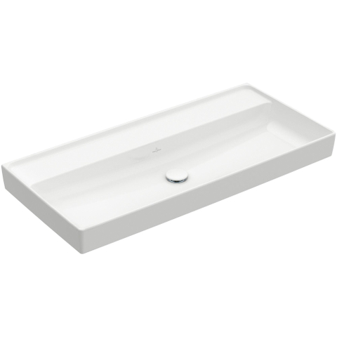 Villeroy & Boch Collaro meubelwastafel - 100x47cm - zonder overloop - zonder kraangaten - White Alpine (glans wit) SW358323