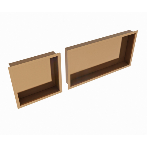 Fortifura Galeria Inbouwnis - 30x60x7cm - PVD - geborsteld koper SW876697