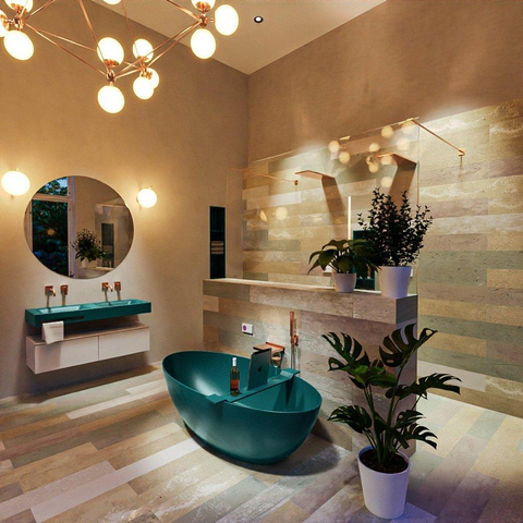 MONDIAZ FLOAT Baignoire îlot - 170x80cm - smag SW491605