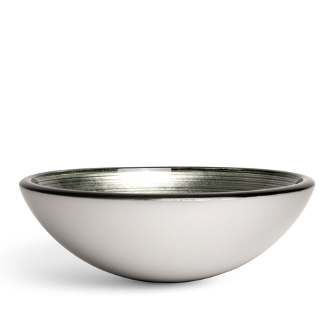 Saniclass Pesca Uva Waskom - 30x10,5cm - rond - gehard glas - grijs groen OUTLETSTORE STORE39883