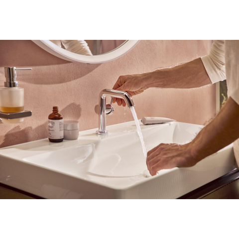 Hansgrohe Tecturis s Eengreeps wastafelkraan - 110 Fine - coolstart - zonder waste - hoogglans chroom SW918804