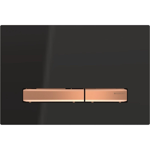 Geberit Sigma50 bedieningsplaat - 2-toets spoeling - vierkant - rood goud zwart SW420876
