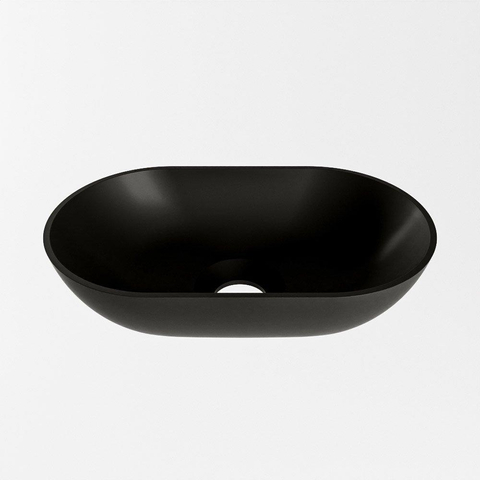 Mondiaz POOLE waskom - 30x18x8cm - ovaal - opbouw - Solid Surface urban SW793361
