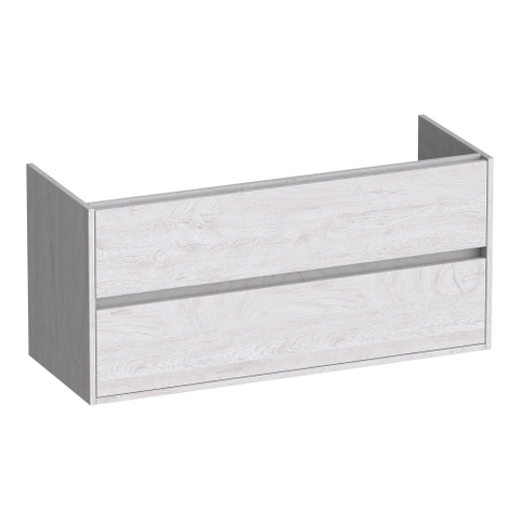 BRAUER Adore meuble sous-lavabo - 120x46x55cm - 2 tiroirs softclose - sans poignées - 2 découpes pour siphon - Forest Seashell SW1198234