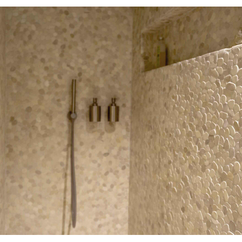 Kerabo wand- en vloertegel - 30x30cm - 15mm - Organisch - Natuursteen look - Beige mat SW692469