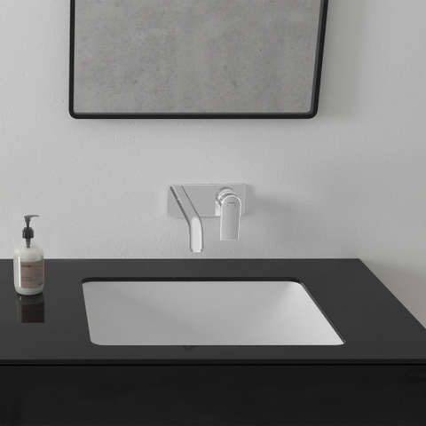 Hansgrohe Vernis Shape 1 greeps wastafelkraan - inbouw - voor wandmontage - voorsprong 20 - 7 cm - hoogglans chroom SW651511