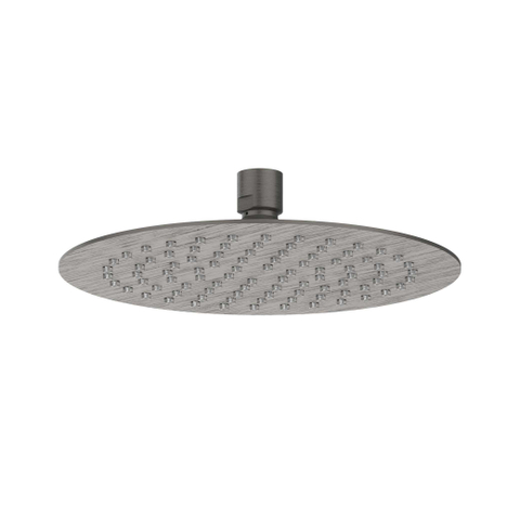 IVY Bond Ensemble de douche pluie - encastré - symmetry - inverseur d’arrêt 2 voies - bras de plafond 30 cm - tête de douche slim 20 cm - support avec sortie - flexible de douche 150 cm - douchette à main stick - métal brossé noir PVD SW1033452