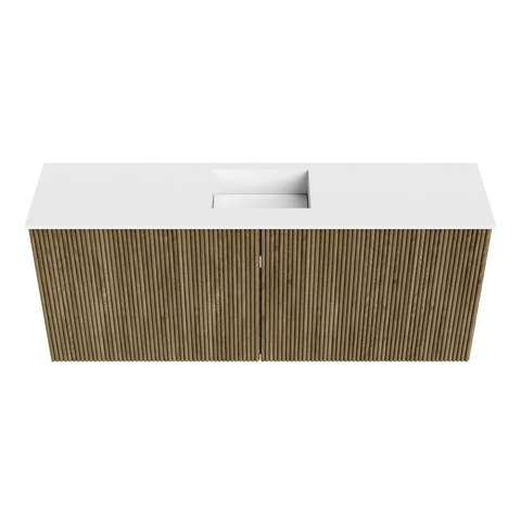 Mondiaz JOYA 100cm meuble de toilette - couleur Dusk - Vasque FAYE position Milieu Sans trou de robinet couleur Talc. SW1421581