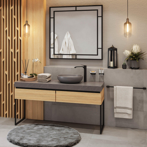 Hansgrohe AddStoris Q handdoekhouder wand - 65cm - mat zwart SW651257