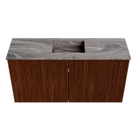 Mondiaz JOYA-DLUX 80cm toiletmeubel - kleur Ruby - Wastafel FAYE positie Midden Zonder kraangat kleur Sombra. SW1425667