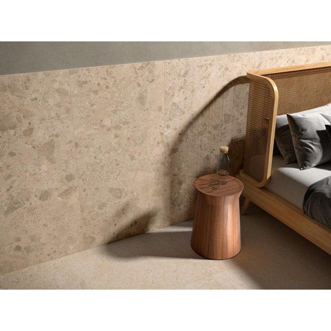 ÉCHANTILLON Ceralto Houta Uno Carrelage sol et mur 60x60cm 8.5mm rectifié R10 grès cérame Beige SW915203