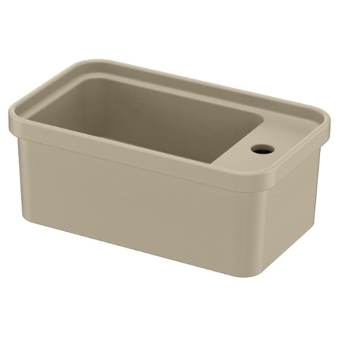 QeramiQ Élan Lavabo - 45x27cm - céramique - beige mat SW1467757