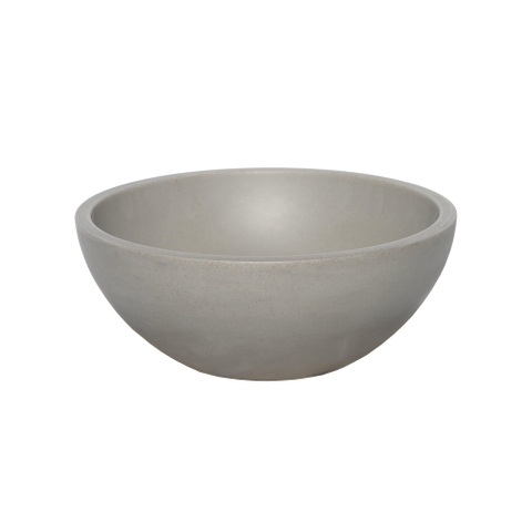 Ideavit Beton vrijstaande wastafel - 36x14.5cm - rond - met klikwaste - antikras - waterdicht - kleur D5 SW1080015