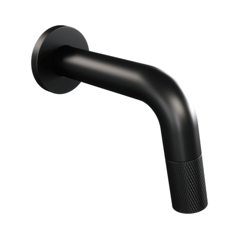 BRAUER Black Carving Robinet de lave-mains - encastré - bec 8.5-18.5cm - Noir mat SW1182508