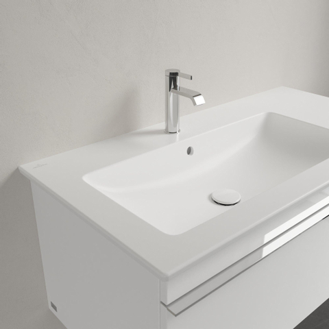 Villeroy & Boch Venticello Meuble-vasque - 1000 x 500 x 170 stone white mat (blanc) CeramicPlus - avec trop-plein SW209632