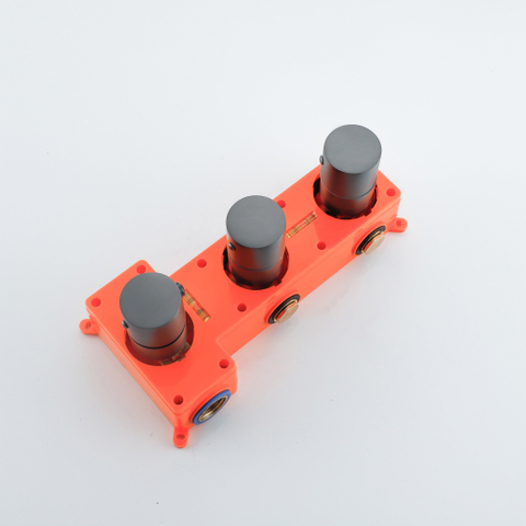 Fortifura Nebbio Robinet thermostatique encastré - 2 voies - extensible à 3 ou 4 voies - gunmetal brossé PVD SW1417134
