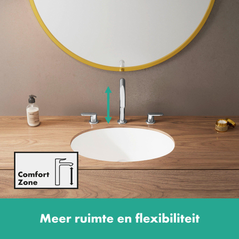 Hansgrohe Vernis Blend wastafelkraan - 166 met waste - hoogglans chroom SW651474