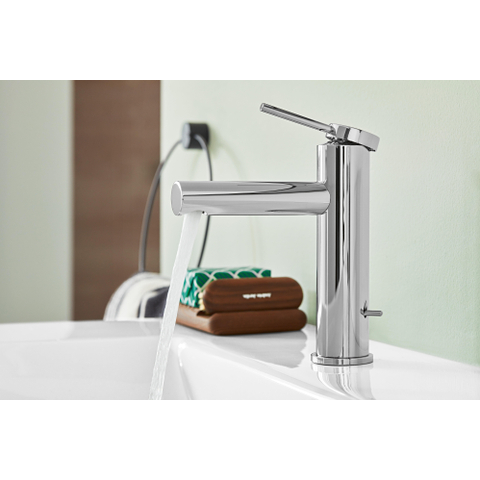 Villeroy & Boch Loop & Friends Mitigeur de lavabo - avec garniture de vidage à tirette - chrome SW974141