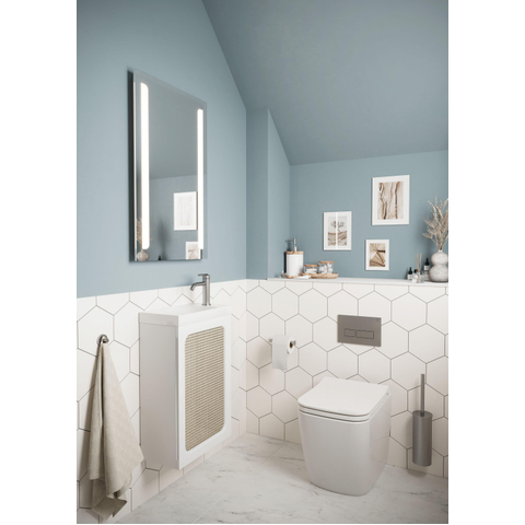 Crosswater 3ONE6 Toiletrolhouder - 16.3x7.8cm - geborsteld RVS SW876109