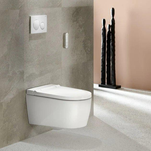 Geberit Sigma20 bedieningsplaat - 2-toets spoeling - rond - dualflush - mat wit SW420203
