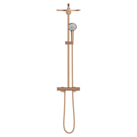 Grohe Euphoria XXL Regendoucheset Opbouw - hoofddouche 31cm - handdouche rond - brushed warm sunset (koper) SW98859
