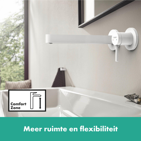 Hansgrohe finoris jeu de couvercles pour robinetterie de lavabo 225 avec avec bouchon blanc mat SW651062