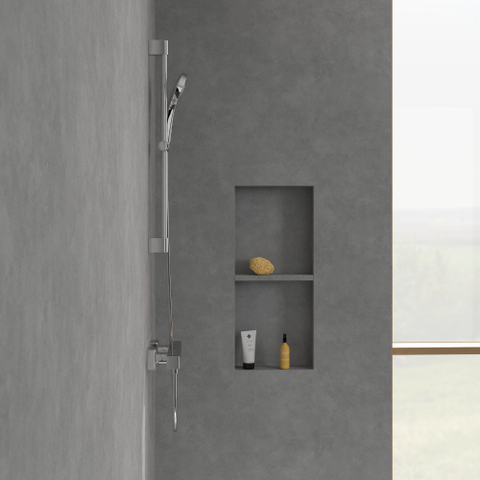 Villeroy & Boch Universal Taps & Fittings Douchethermostaat - voor douche Hoekig - hoogglans chroom SW974083