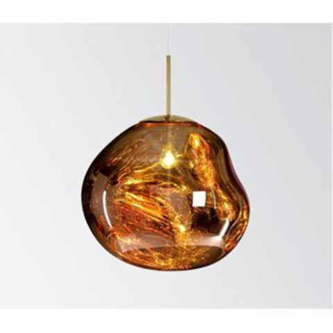Njoy Hanglampglas met E27 fitting IP20 met 4W lamp 20x20cm LED verlichting gold SW639917