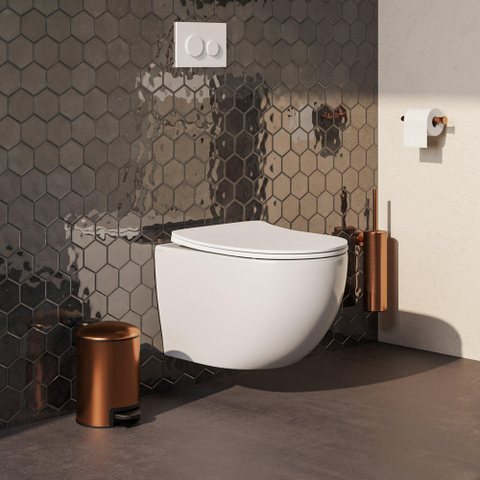 BRAUER Tornado WC suspendu - incl. abattant avec fixations en six couleurs disponibles - Céramique - Blanc SW1443566