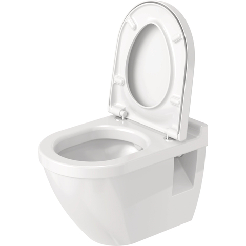 Duravit Starck 3 abattant WC - 37x43.1cm - forme D - softclose - déclipsable - blanc brillant 0290272