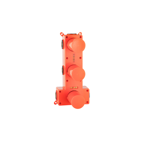 Fortifura Calvi Nebbio - inbouwkraan thermostaatkraan - 2 functies - niet uitbreidbaar - Geborsteld Gunmetal PVD - licht beschadigd-OUTLETSTORE STORE44135
