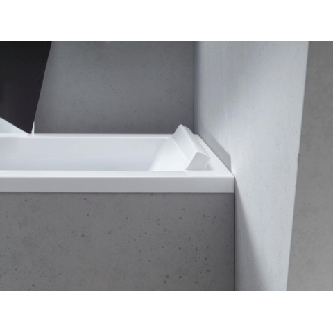 Duravit Starck Slimline Starckkunststof duobad acryl rechthoekig - 200x100x46cm - zonder poten - voor inbouw of ommanteling - glans wit 0297580