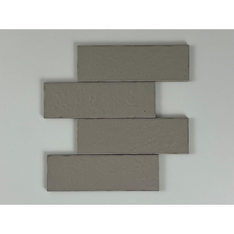 SAMPLE Terravito Nocino wandtegel - 6x18.6cm - Morchella mat (grijs) SW1221254