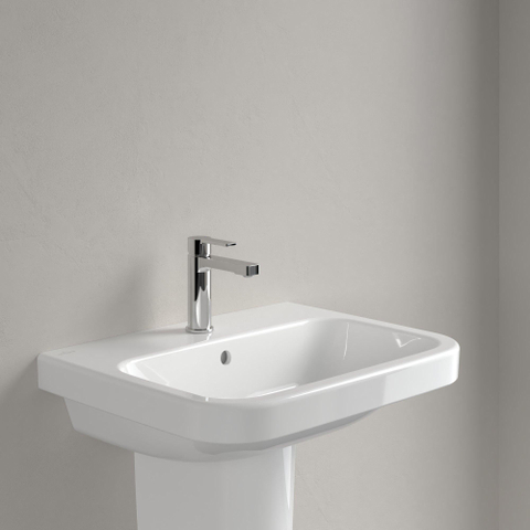 Villeroy & Boch Architectura wastafel - 60x47cm - met kraangat - met overloop - White Alpine (glans wit) 1025254